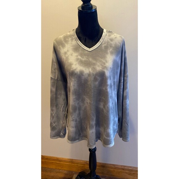 Cupio  Tie Dye Sage Green Shirt Hoodie Womens Size 3X Super Soft Comfortable - Picture 2 of 11